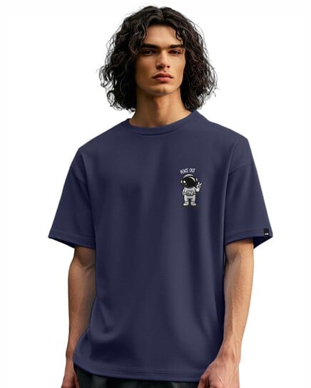 Bewakoof Men's Graphic Printed 100% Cotton T-Shirt