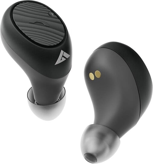 GOBOULT AirBass LiveBuds Truly Wireless Bluetooth in Ear Earbuds with Mic (Black)