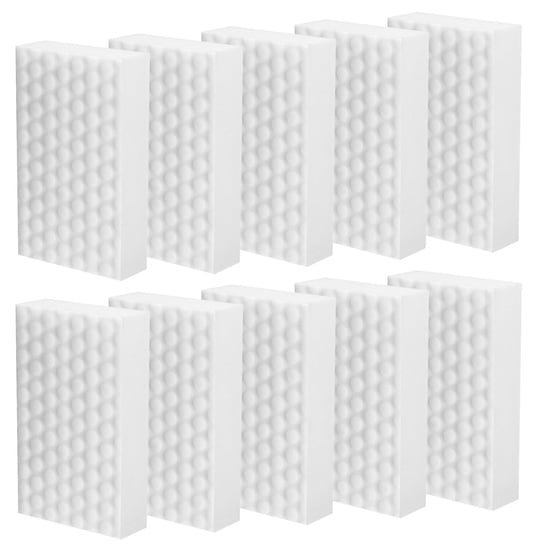 Magic Eraser Cleaning Sponge Pack of 10 | Kitchen Wall Bathroom Floor Shoes | White