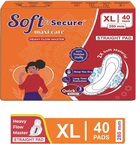 Soft & secure dry soft & rash free xl size