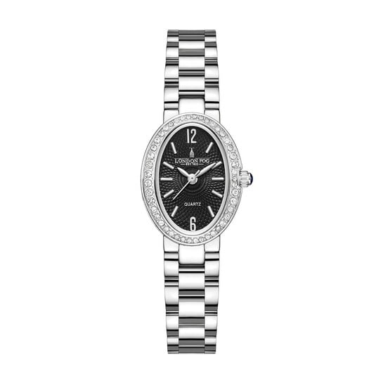 London Fog Queenhithe Collection Watch for Women with Oval Textured Dial