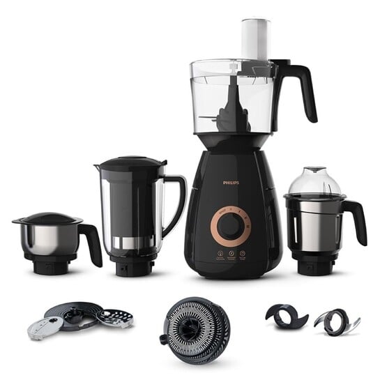 Philips Stainless Steel Mixer Grinder HL7707/01, 750W, 4 Jars