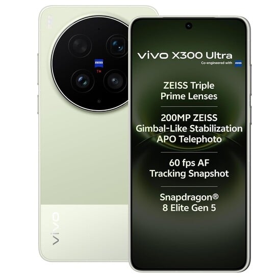 vivo X300 Ultra 5G (Victory Green, 16GB RAM, 512GB Storage) with No Cost EMI/Additional Exchange Offers