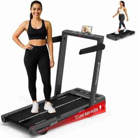 Maxpro Glide 4.5HP Peak Motor Treadmill, 12 Level Auto Incline Dual Display Walking Pad Treadmill