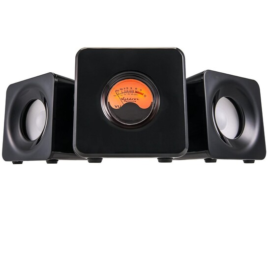 Meters m-CUBED-BLK Desktop Wireless, Bluetooth Speakers [Gloss Black, 20W] : Amazon.in: Electronics