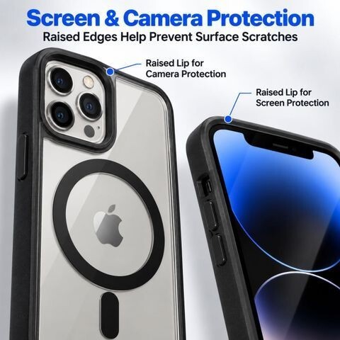 Click to enlarge iPhone 15 Pro Transparent Magnetic Cover @ Just ₹170