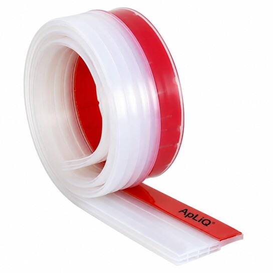 Click to enlarge Door Bottom Sealing Strip Guard Protector Silicone Self Adhesive for Home from Dust, Insects, Waterproof, Soundproof Door Seal, Door Air Blocker 1 Meter Transparent (1 Meter, Transparent)