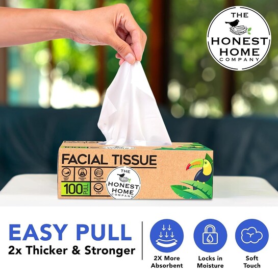 Honest Home Face Tissue (2 Ply) - 100 Pulls