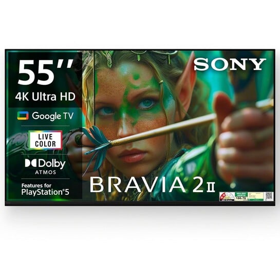 Sony 139 cm (55 inches) BRAVIA 2M2 Series 4K Ultra HD Smart LED Google TV K-55S25M2