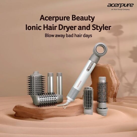 Click to enlarge Acerpure Beauty Ionic | AI Heat Protection | 4 Temp Setting | 5 in 1 Electric Hair Styler