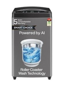Click to enlarge Godrej 7 kg Zero Pressure Technology Fills Tub 60% Faster, Fabrisafe Steel Drum Fully Automatic Top Load Grey