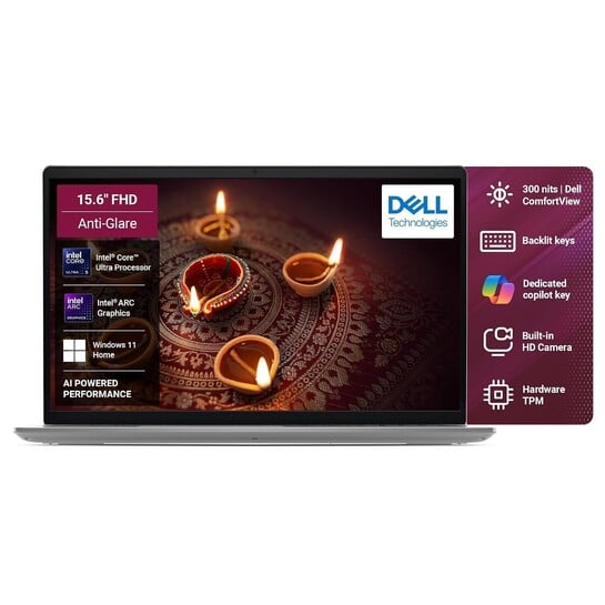 Click to enlarge Dell 15 AI Powered Laptop Intel Core Ultra 5 225U Processor, 16GB:512GB