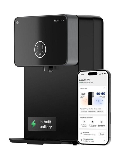 NATIVE By Urban Company M2 Pro 7 L. RO + UV + Alkaline + Minerals Water Purifier