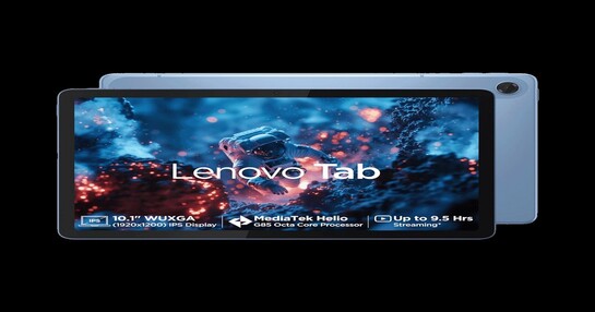 Lenovo Tab | 4 GB RAM & 64 GB ROM | 10.1" IPS Display | Wi-Fi | 8 MP Rear Camera | Polar Blue on Instamart: