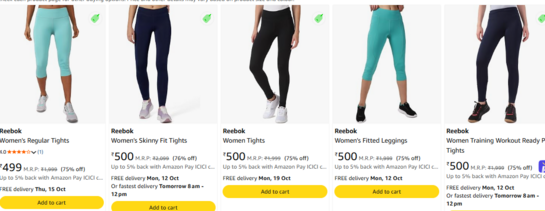 Reebok Women's High-Waist 3/4 Capri Tights | Stretchable Gym & Yoga Workout Capri (Aqua Blue)