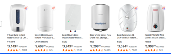 Click to enlarge Geysers: Top deals: Home & Kitchen