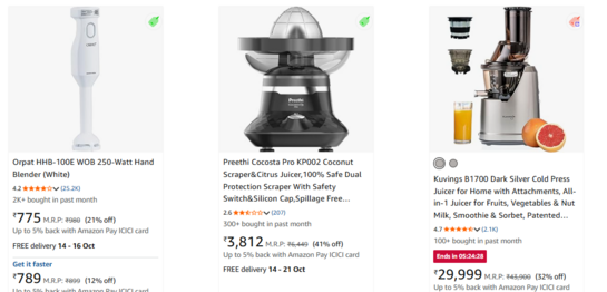 Amazon.in: Juicers - Summer Appliance Fest: Home & Kitchen