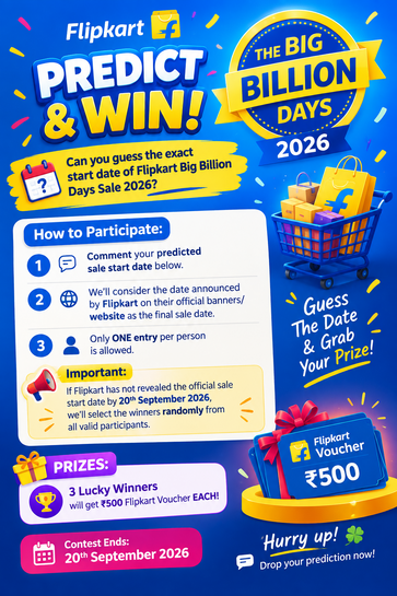 FLIPKART BBD 2026 – PREDICT & WIN!