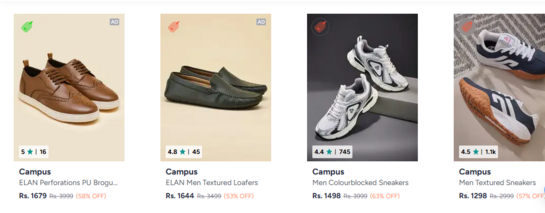 Click to enlarge Campus & Asian At Min. 50% Off