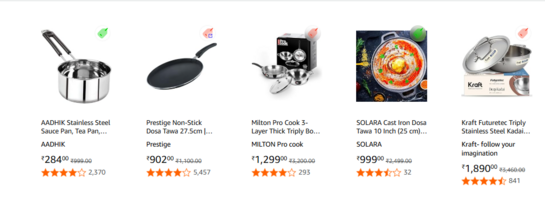 Click to enlarge AADHIK Stainless Steel Tea & Sauce Pan with Heat-Resistant Handle (1.5L)