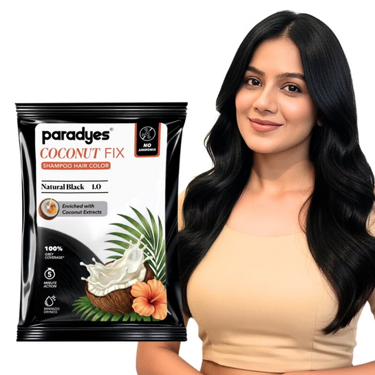 Instamart - Paradyes Shampoo Hair Color Natural Black/Dark Brown