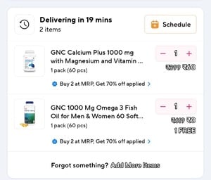 GNC supplements for FREE/70% off