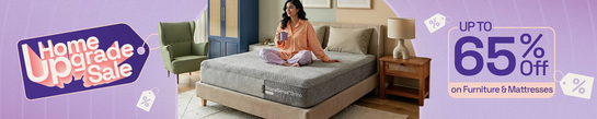 Home Upgrade Sale | Get up to 65% off + Additional 7% off with bank offers.