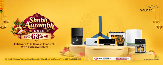 Shubh Aarambh this Ganesh Chaturthi| Upto 63% Off + Bank offers