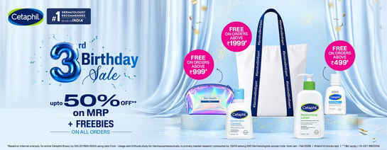 Sale is Live It’s our birthday - Enjoy up to 50% OFF on MRP + FREEBIES