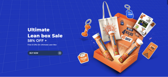 Ultimate Lean Box Sale Pack of 3 - Upto 58% Off | Gold Coin* + 6 Freebies + 60 tablets