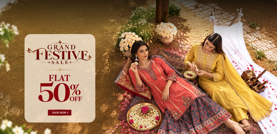 Grand Festive Sale is LIVE - Enjoy FLAT 50% OFF