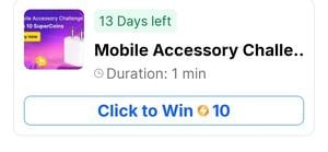 Flipkart: Mobile Accessory Challenge Win 10 Supercoins (Might be User Specific)