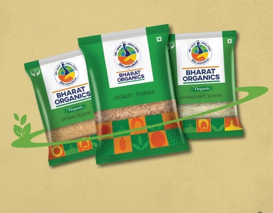 Natural Sweetener Combo Pack. Includes: Brown Sugar 500 gms, Khandsari Sugar 500 gms, Jaggery Powder 500gms