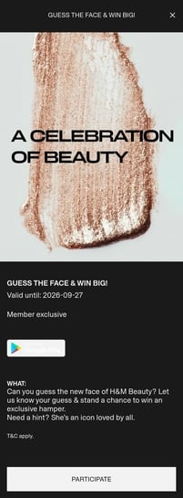Guess new face of H&M beauty