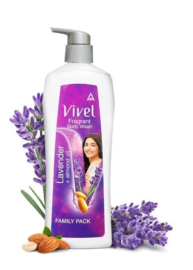 Click to enlarge Vivel Fragrant Body Wash, Lavender & Almond Oil Shower Gel, 450 ml