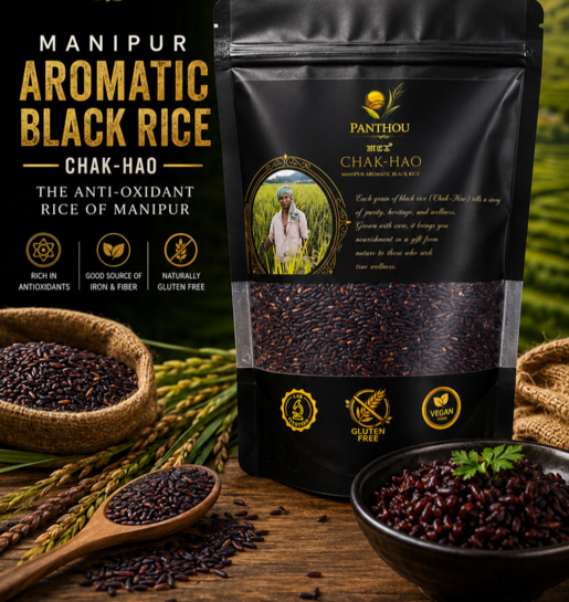 Manipur Aromatic Black Rice (Cha-Hao) - 500 gm