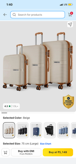 Luggage Bags - Discount upto 90%