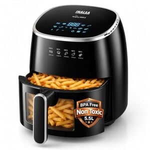Click to enlarge INALSA Air Fryer 5.5L,1600W,Non Toxic,Food Safe,Digital,TASTY FRY DW5.5