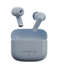 Click to enlarge Instamart : Hammer Airflow Flex TWS Earbuds (13mm Drivers, 80H Playtime, Bluetooth 6.0, Blue)