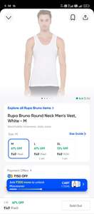 Instamart :Rupa vest m/l/xl at 49rs