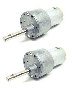 Invento 2pcs 12v 10 Kg-cm 200 RPM DC Side Shaft High Torque Geared Motor Heavy Duty