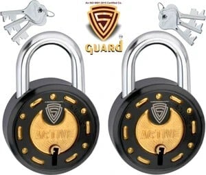 S-GUARD Active Black- 52MM, 7 Levers padlocks for door Padlock
