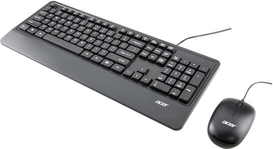 Acer Keyboard & Mouse Combo with Palm Rest Wired USB Standard Lap...more
