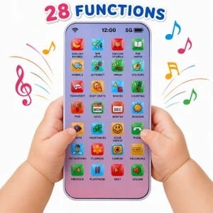 Maa Momai Toys Kids Toys Smart Learning Mobile Phone for Baby Toys with Sound (Multicolor)