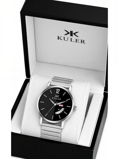 Buy Killer Men Brass Dial & Bracelet Style Straps Analogue Date Aperture Watch KLR GR028 BLK CH - Watches for Men 43307072 | Myntra
