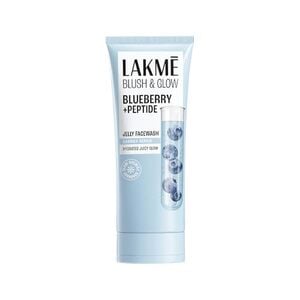 LAKME Blush & Glow, Blueberry + Peptide Gentle Jelly Facewash, 100g, for Hydrated Juicy Glow, with Blueberry Extract & Blue Peptide, Clinically Proven to Repair Skin Barrier, for Dry & Dehyd...