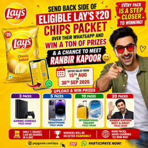 Lays: Win Amazing Rewards & a Chance to Meet Ranbir Kapoor