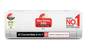 LG 1.5 Ton 3 Star, Smart Inverter Split AC (100% Copper Condenser, AI Convertible 6-in-1, Faster Cooling & Energy Saving, Diet Mode+, HD Filter with Anti-Virus Protection,Him Clean, AS-Q18JNXE,White)