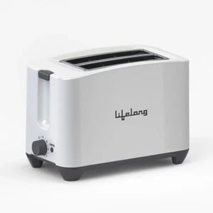 Lifelong LLPT10 750 W Pop Up Toaster (White)
