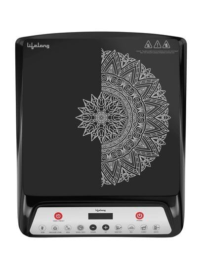 Click to enlarge Lifelong 1800 W Induction Cooktop Push Button (Black, LLIC100)